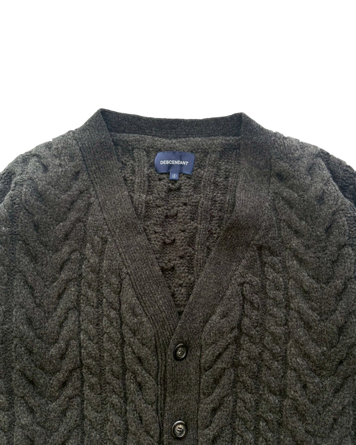 DESCENDANT / NURSE KNIT CARDIGAN (252MADS-KNM01)