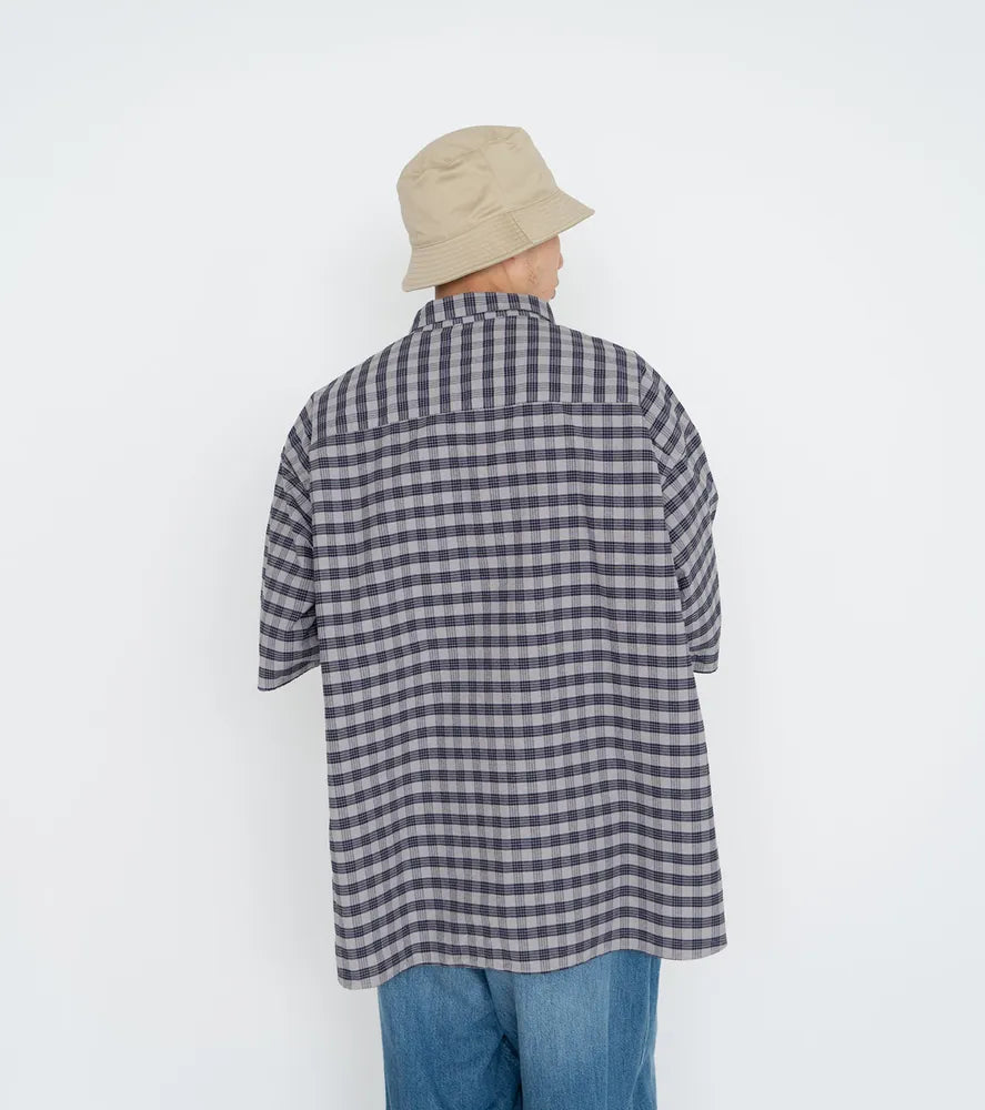 nanamica / Cotton Silk PALAKA Check S/S Shirt (SUGS416)