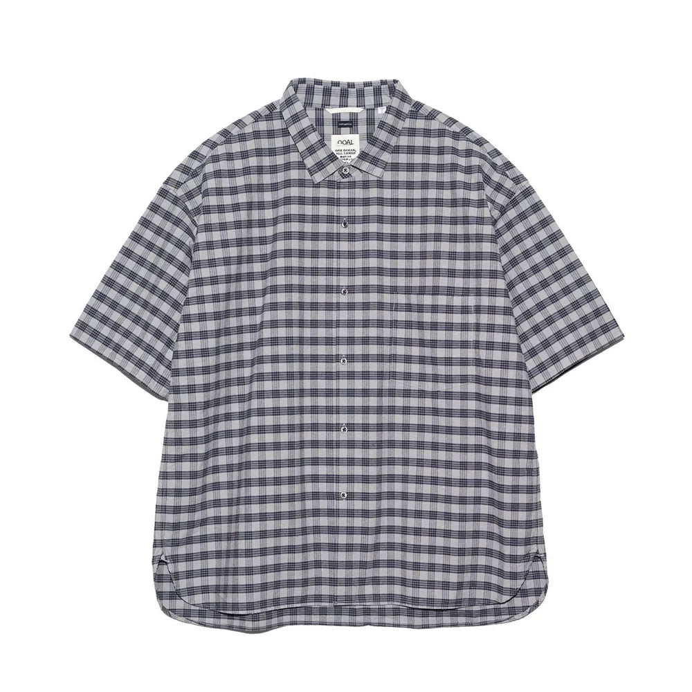 nanamica の Cotton Silk PALAKA Check S/S Shirt (SUGS416)