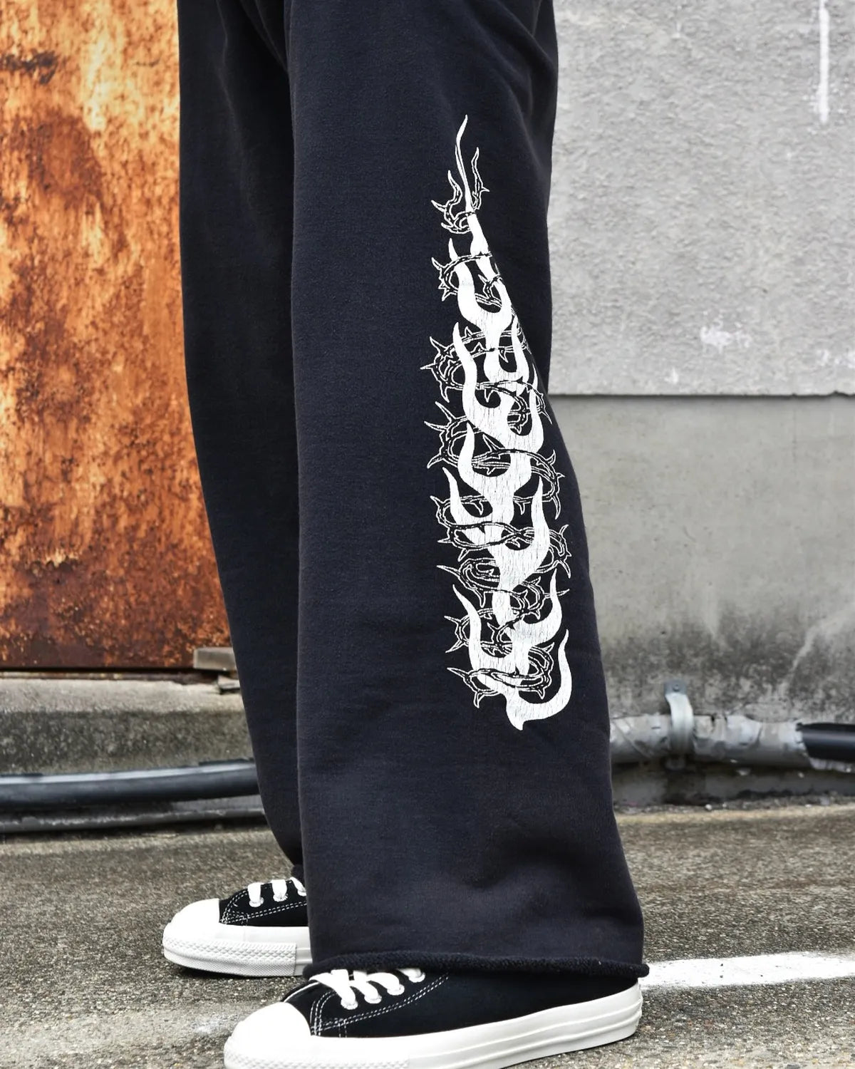 ANTIDOTE BUYERS CLUB / Fade Wash Sweat Pants -Thorns & Flames- (ABCAW25PT01)