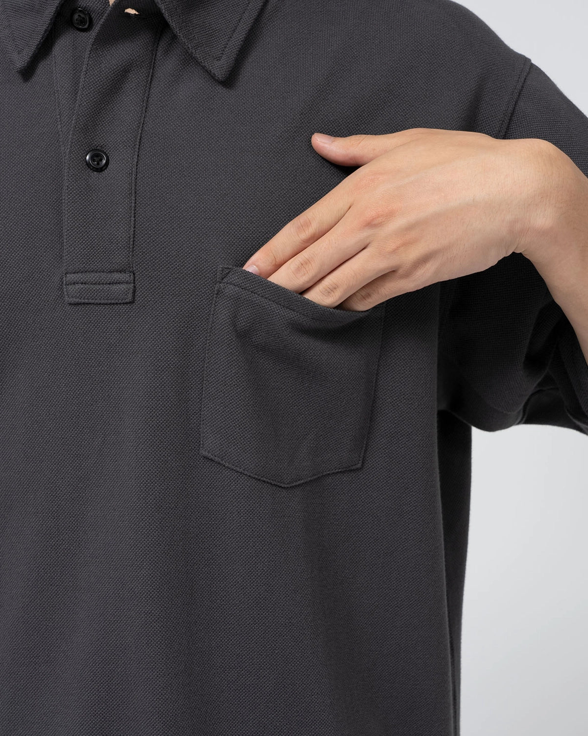 THE NORTH FACE PURPLE LABEL / Moss Stitch Field Big Polo (N25SH091)