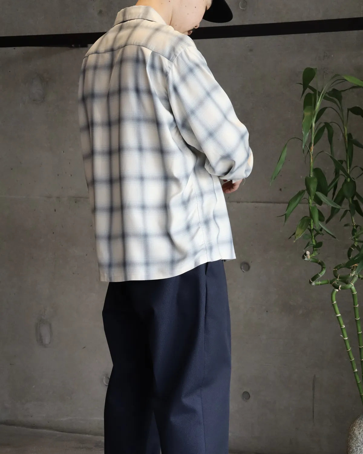 SEQUEL / OMBRE CHECK LONG SLEEBE SHIRT (SQ-26SS-SH-02)