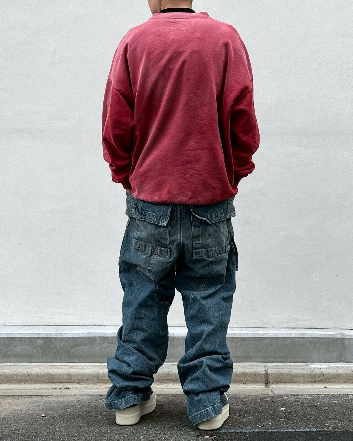 KAMIYA / Henry Neck Sweat T/C MltPch (G16PO074)