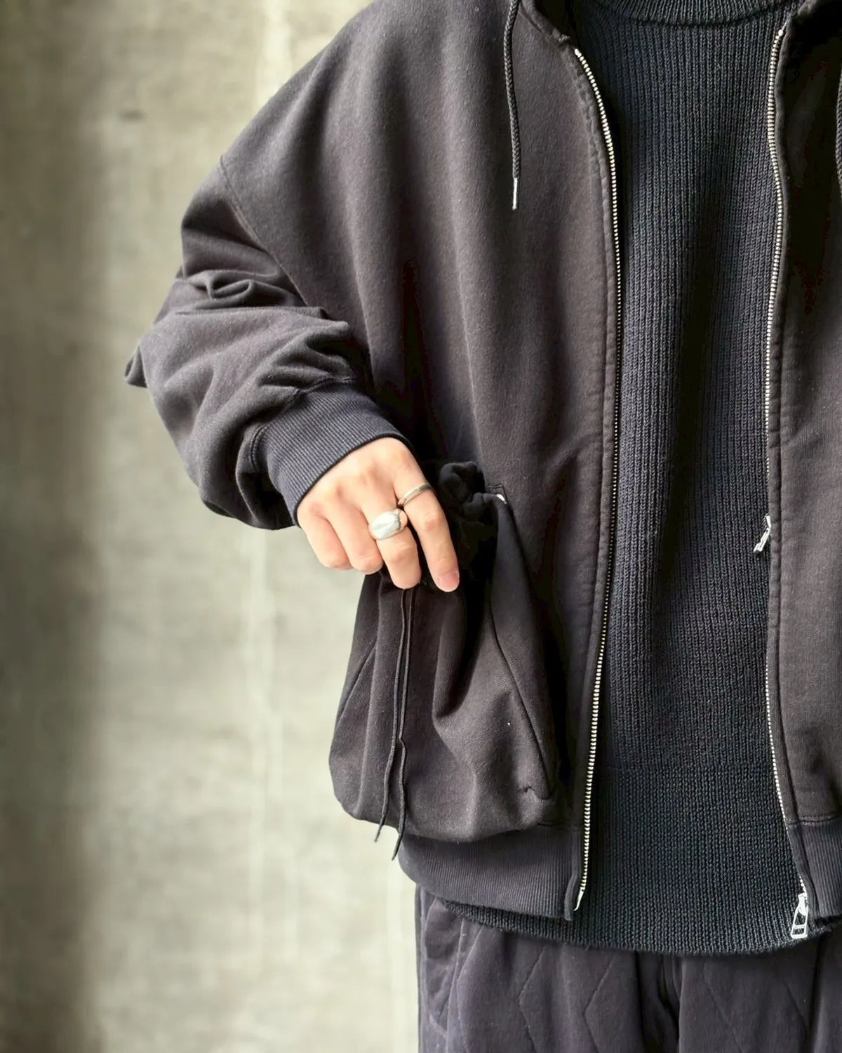 refomed / "KINCHAKU" ZIPUP HOODIE (RECU-067)