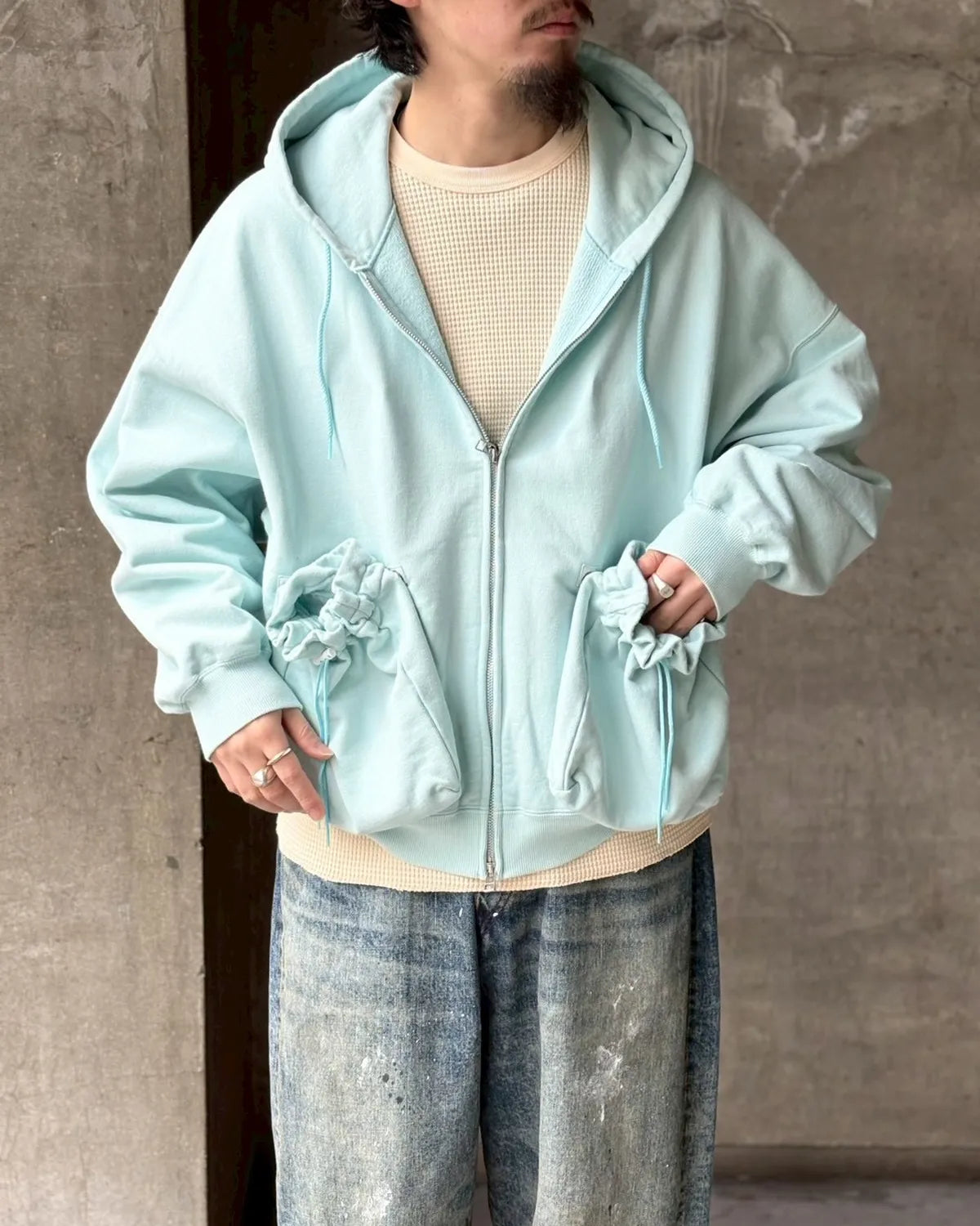 refomed / "KINCHAKU" ZIPUP HOODIE (RECU-067)