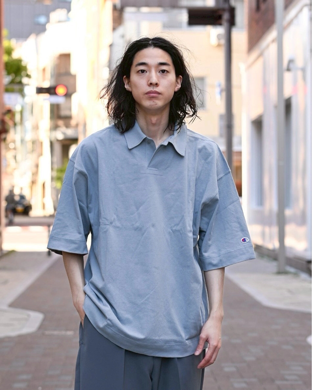 N.HOOLYWOOD COMPILE × Champion / POLO SHIRT (C8-B358)