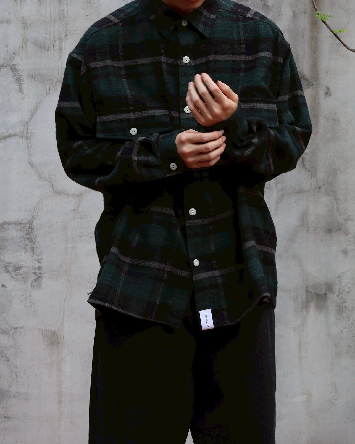 DESCENDANT / VANNING PLAID LS SHIRT (252TQDS-SHM04)