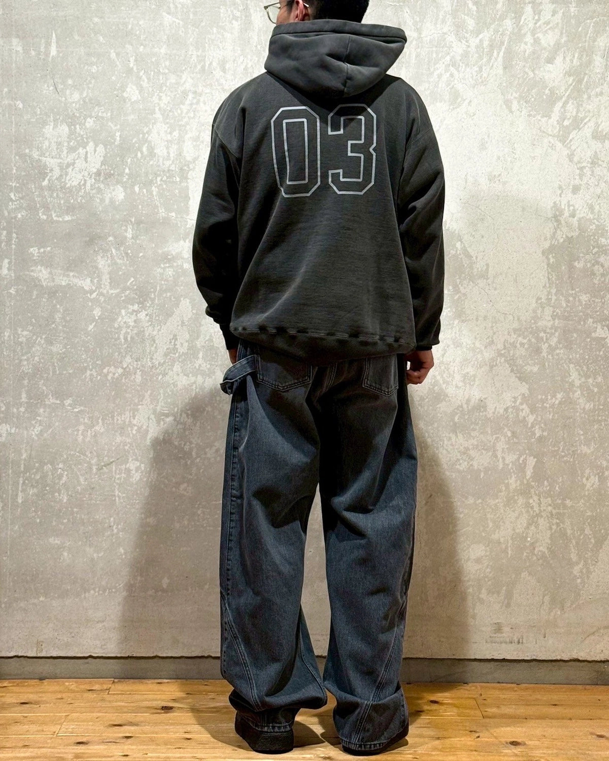 LASTMAN / PRINTED HOODIE "BADGE" (252LM-CT16)