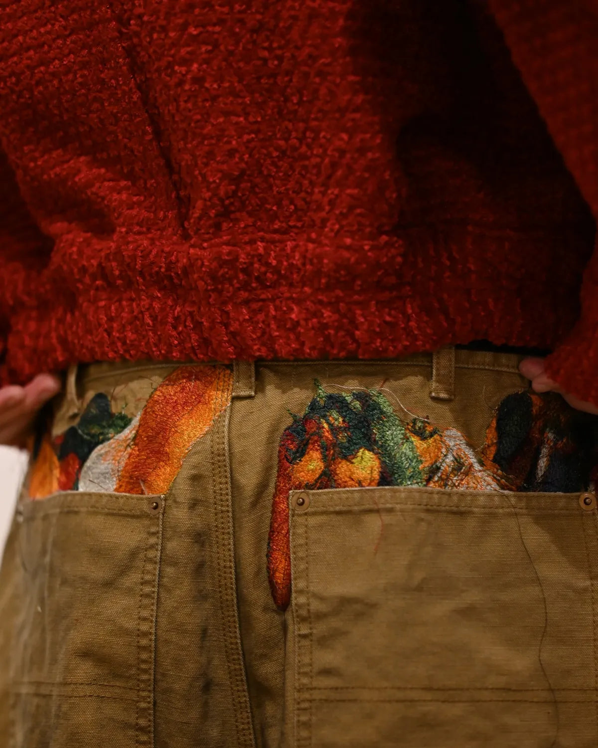 doublet / VEGETAMLE EMBROIDERY CUT-OFF PANT (26SS19PT350)