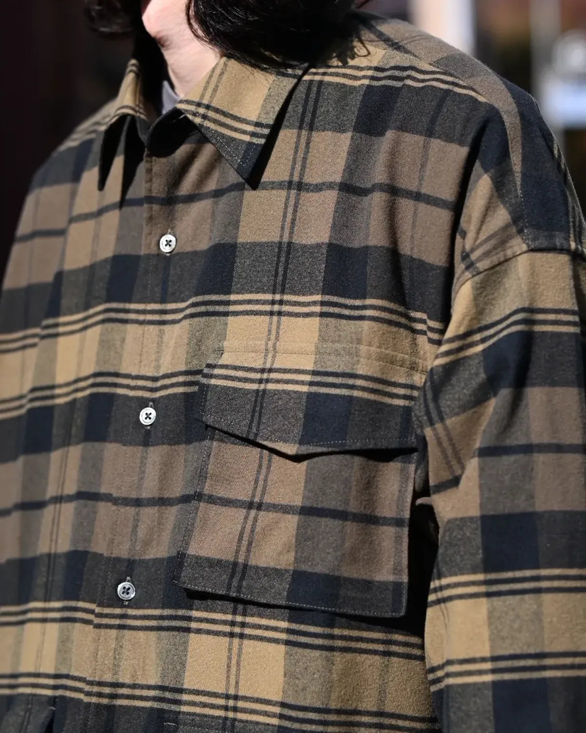 FreshService / FLANNEL CHECK MULTI POCKET SHIRT (FSC254-50059)