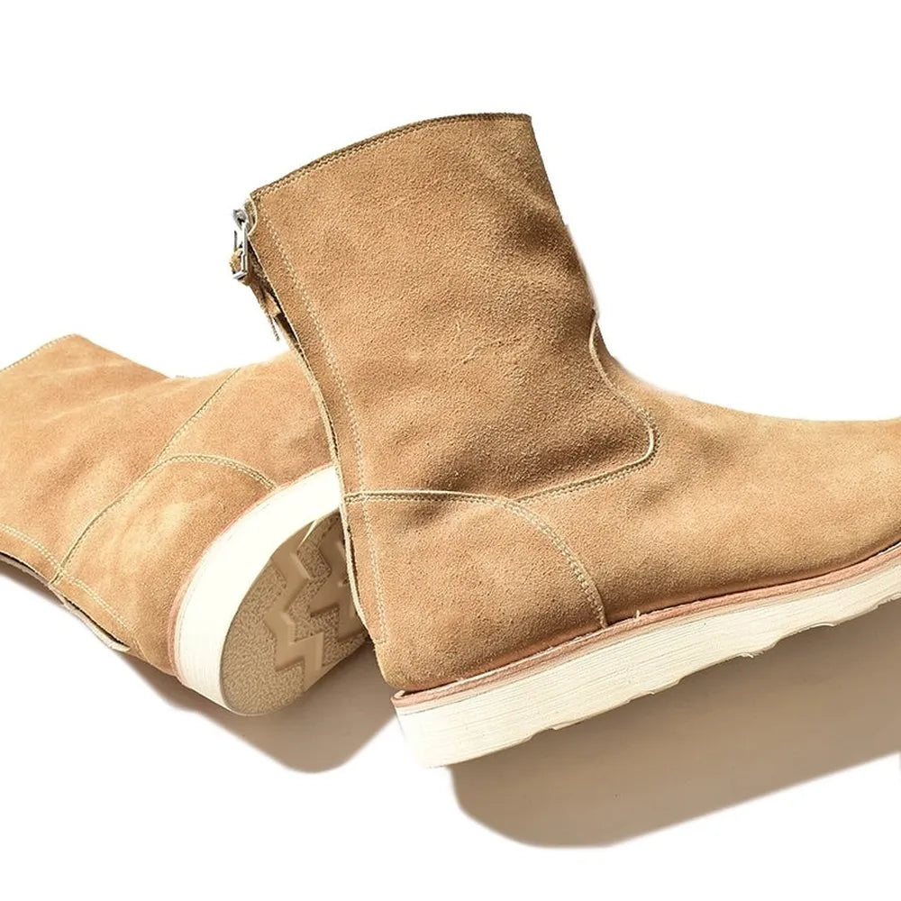 MINEDENIM  / Suede Leather Back Zip Boots