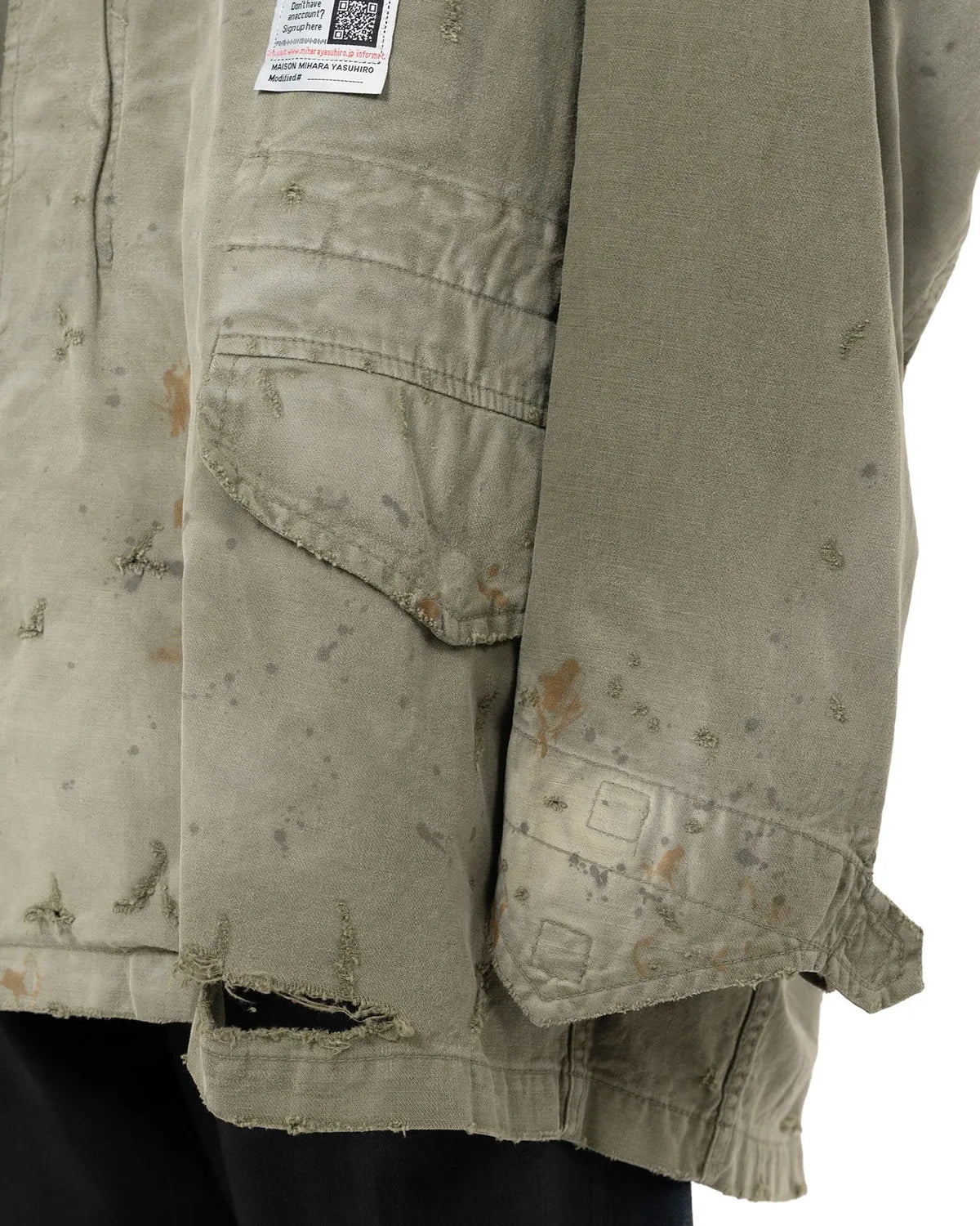 Maison MIHARA YASUHIRO / Distressed Field Jacket (J15BL171)