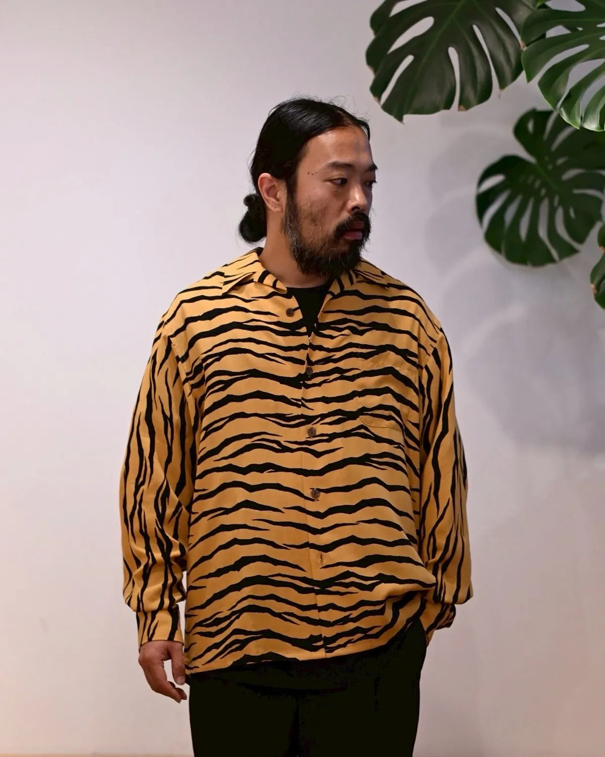 WACKO MARIA / TIGER OPEN COLLAR SHIRT -TYPE-2- (25FW-WMS-HI02)