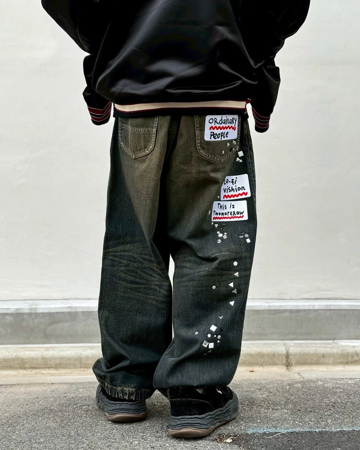 Maison MIHARA YASUHIRO / JEANS w STICKER (A16PT025)