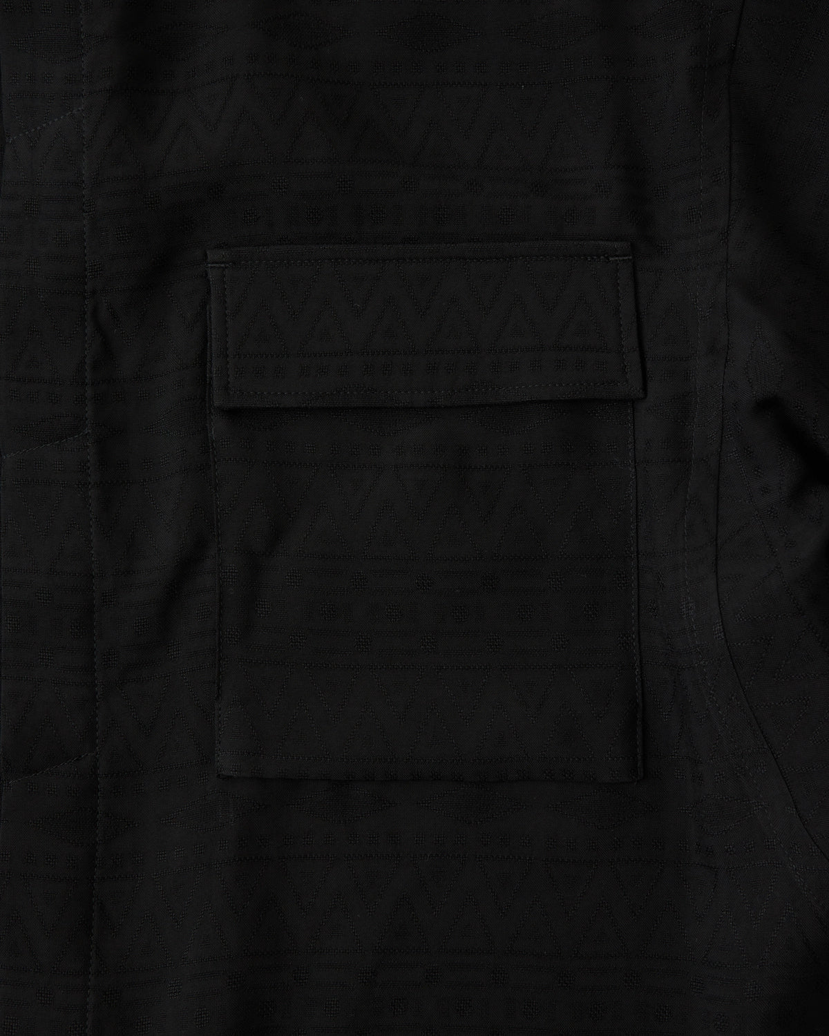 White Mountaineering / JACQUARD WIDE GUSSET SLEEVE LONG SHIRT (WM2571102)