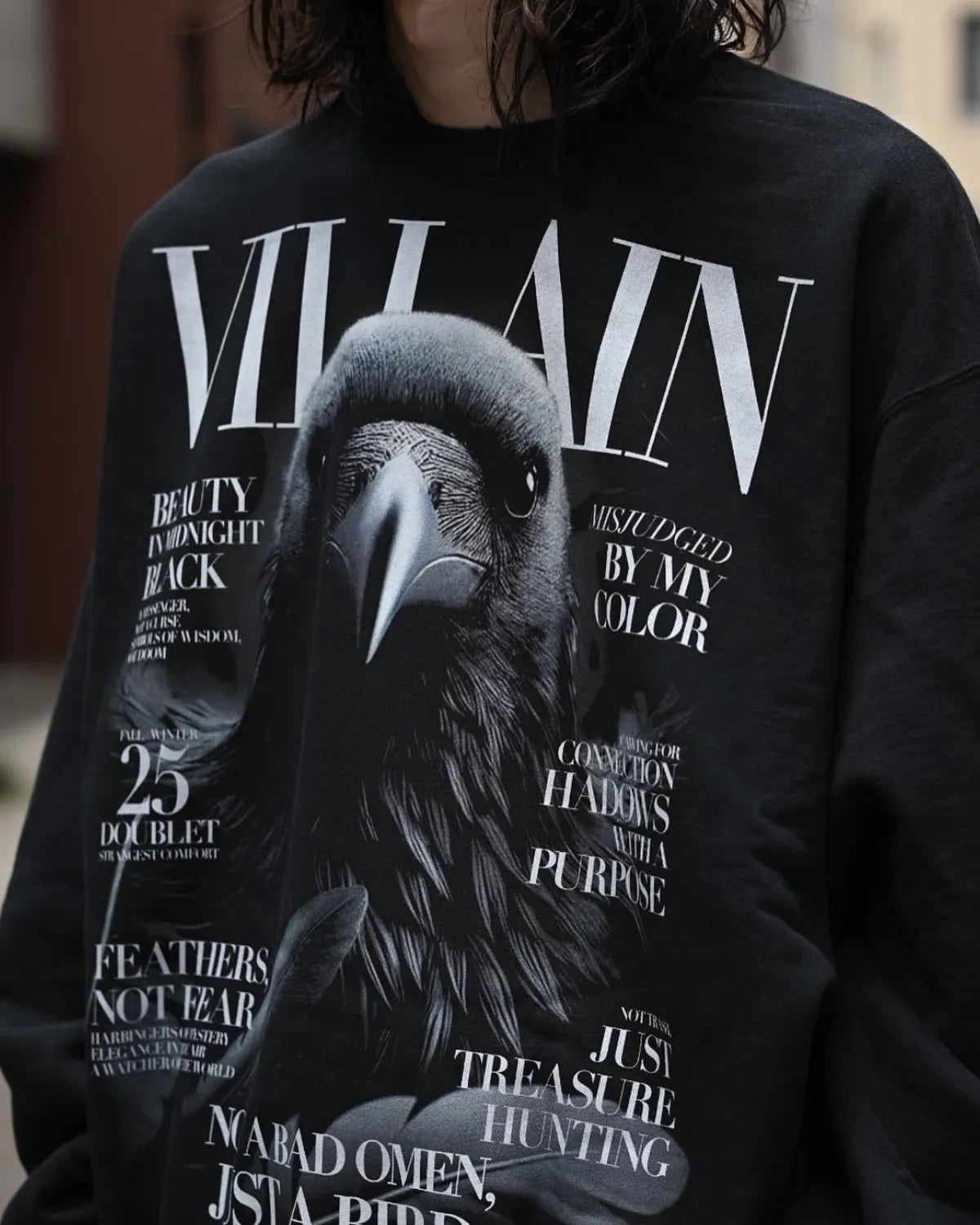 doublet / VILLAIN COVER PRINT SWEAT SHIRT (25AW53CS412)