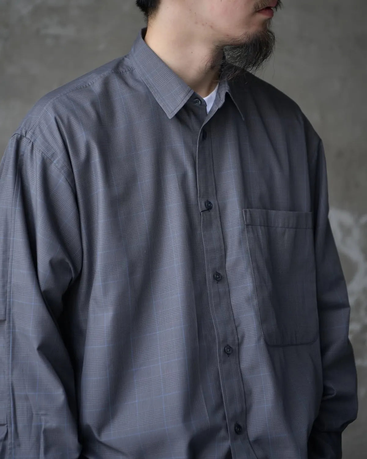 DAIWA PIER39 / TECH REGULAR COLLAR SHIRT L/S GLEN CHECK (BE-82025W)