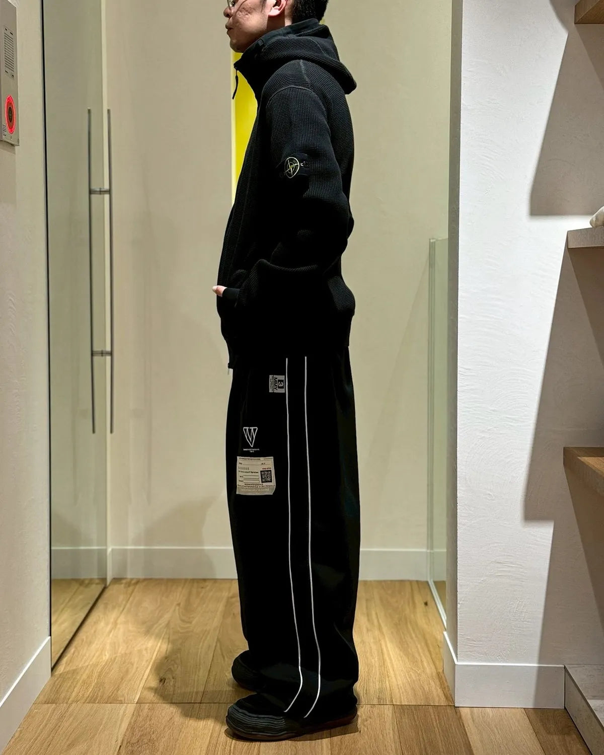 STONE ISLAND / ORGANIC COTTON WAFFLE FLEECE (L1S156100058)