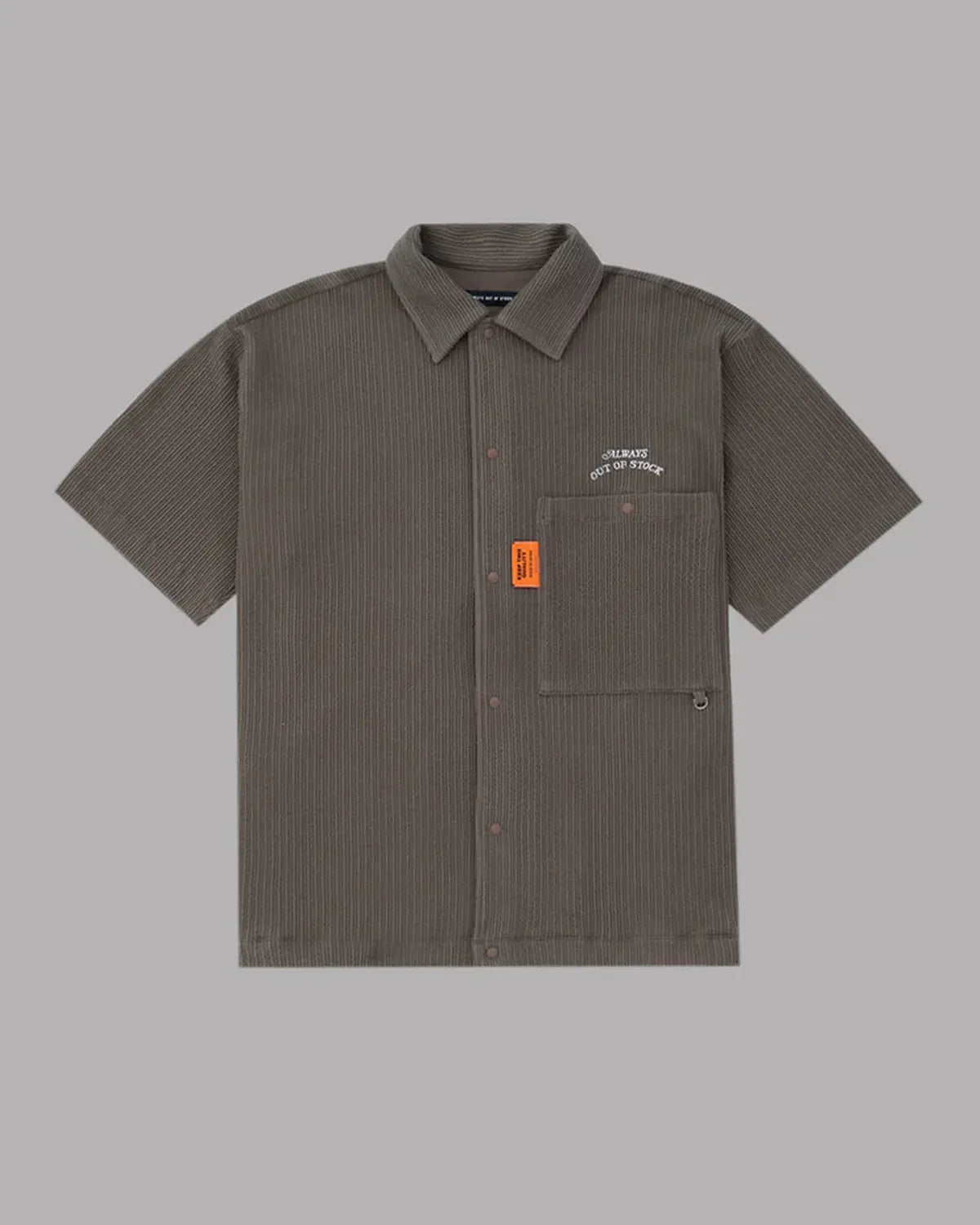 ALWAYS OUT OF STOCK / FRILL STRIPES S/S SHIRT (HA-025105120)