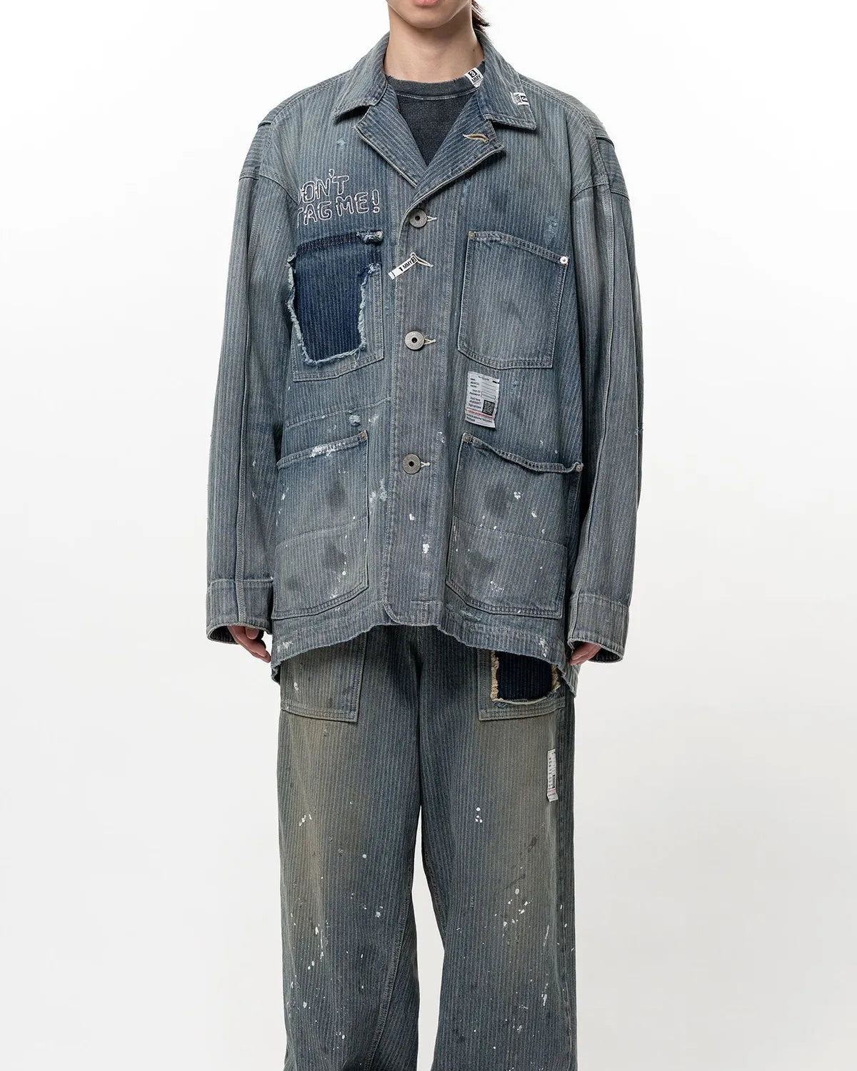Maison MIHARA YASUHIRO / STRIPE DENIM JACKET (J16BL127)