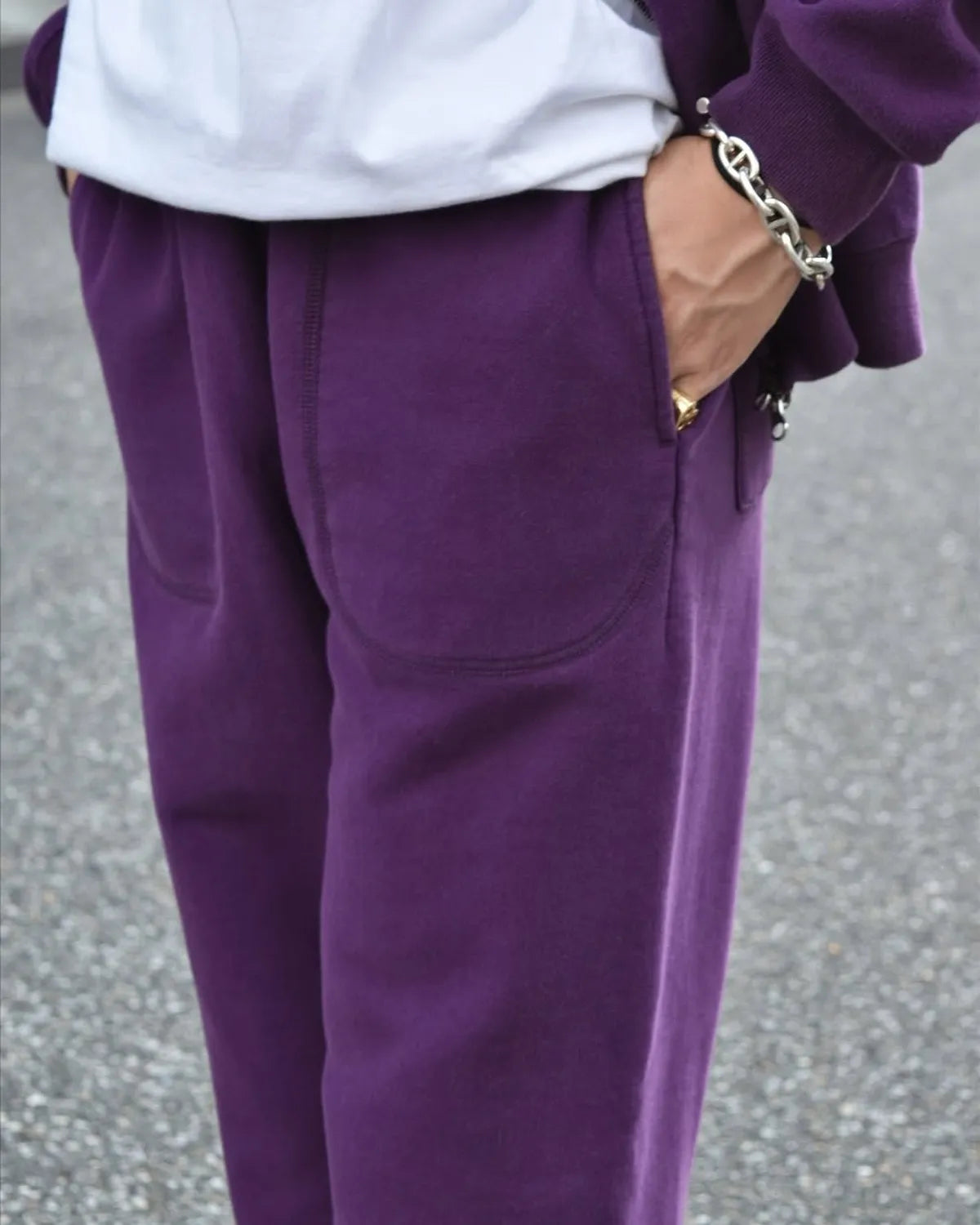 PHEENY / Athletic fleece wide pants "BOYS" (PA25-CS03)