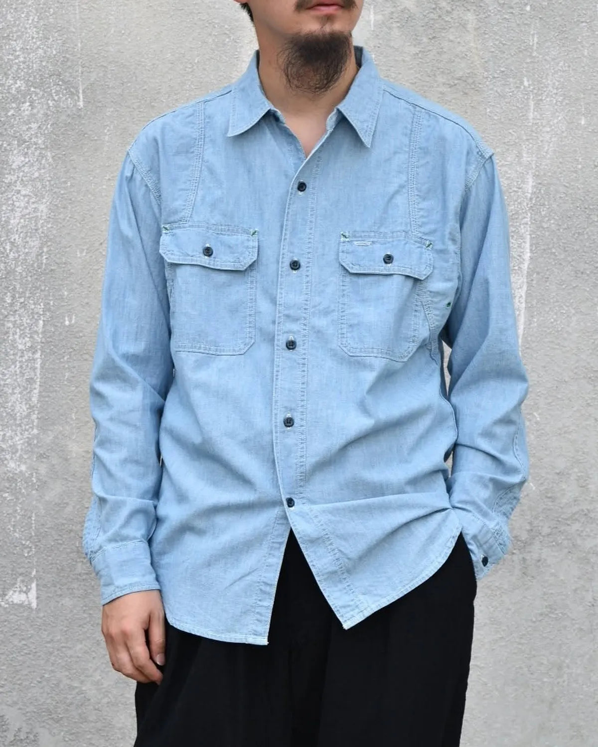 MASSES / CHAMBRAY WORK SHIRT (1252001013)