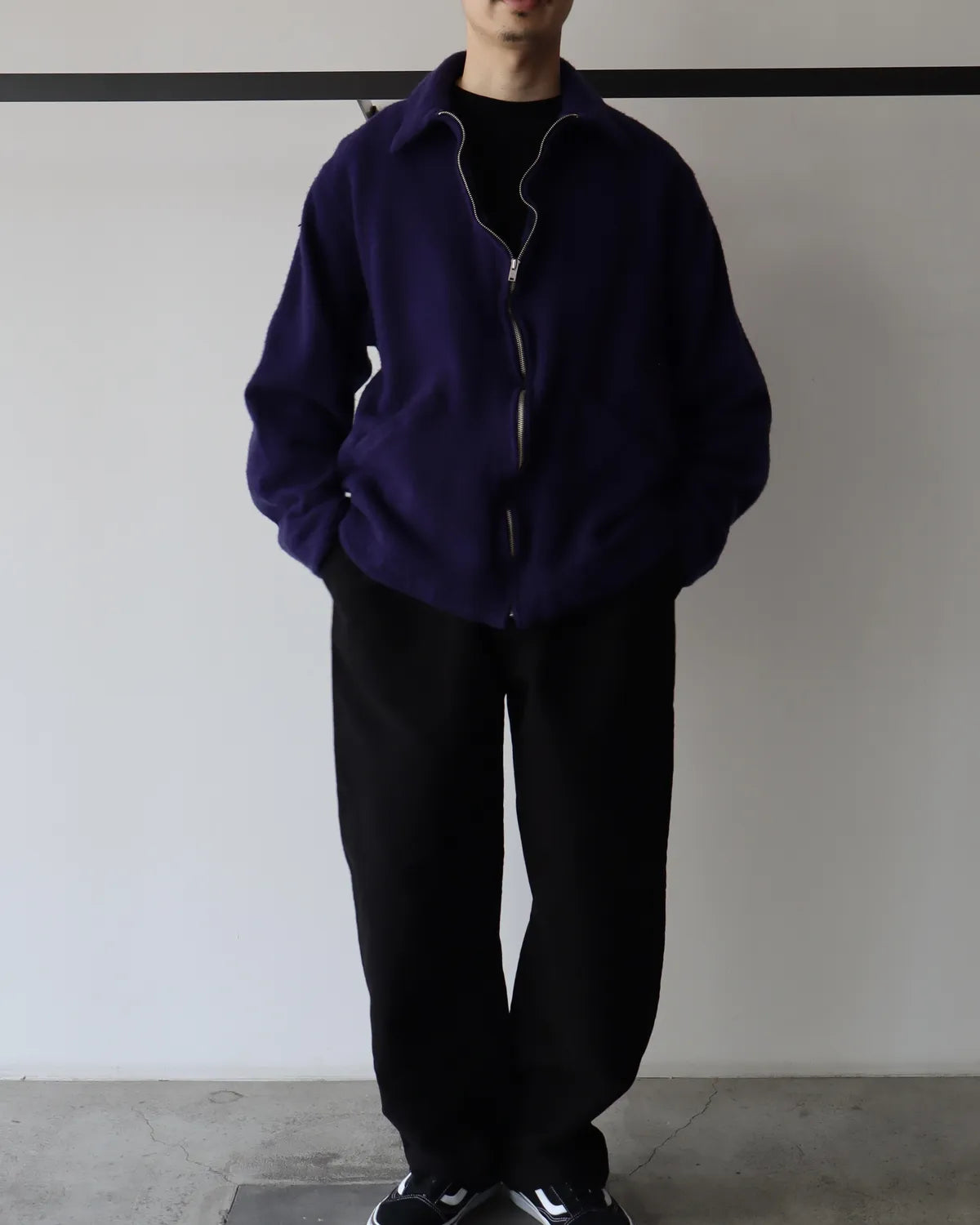 COMOLI / 縮絨ウール ジップショートジャケット (C03-01022)