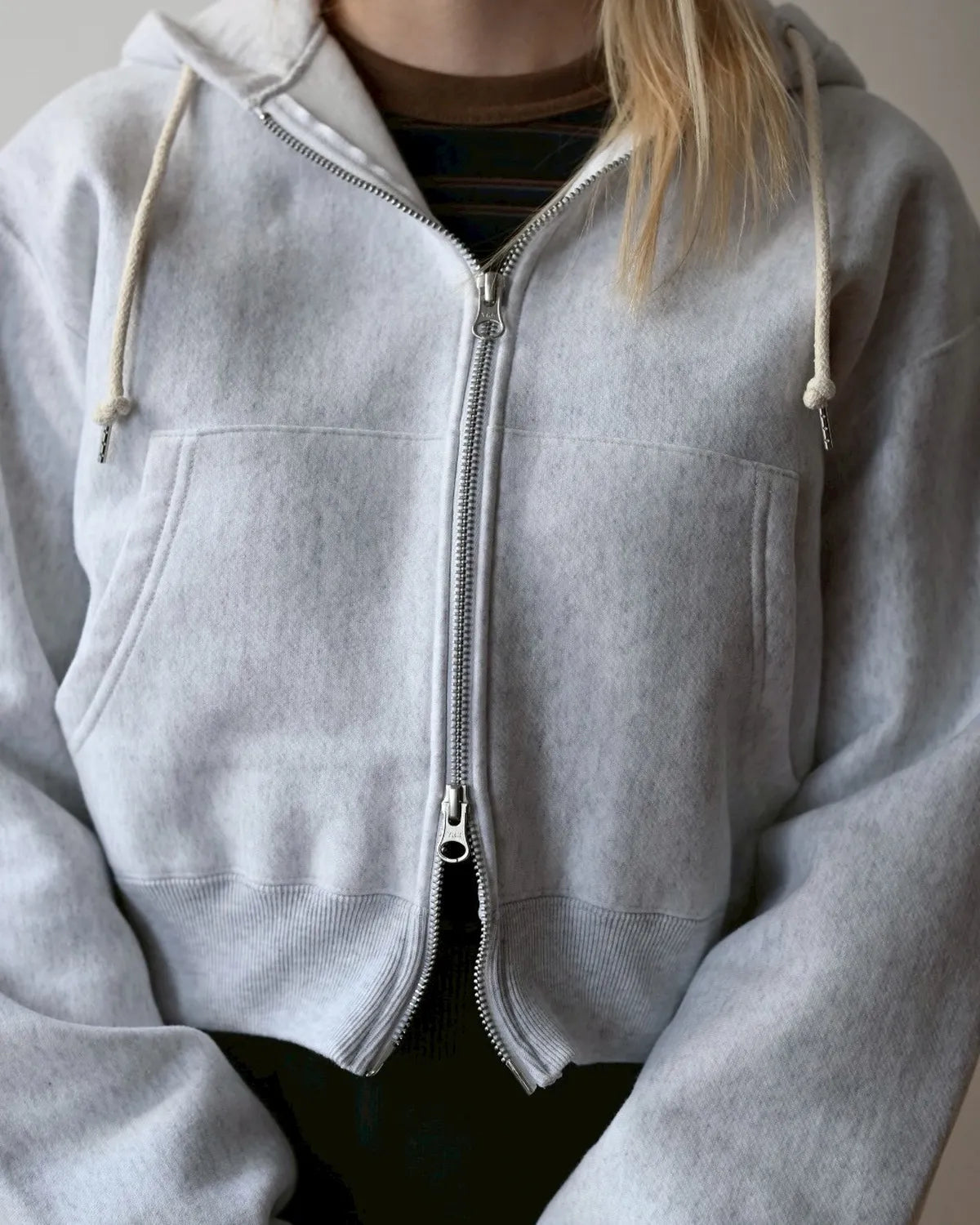 PHEENY / Athletic fleece zip up hoodie (PA25-CS02)