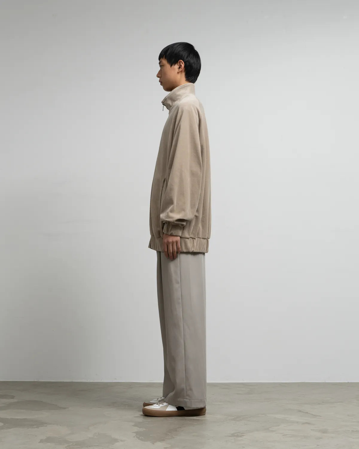 Graphpaper / Oxford Pique Jersey L/S Oversized BD Shirt