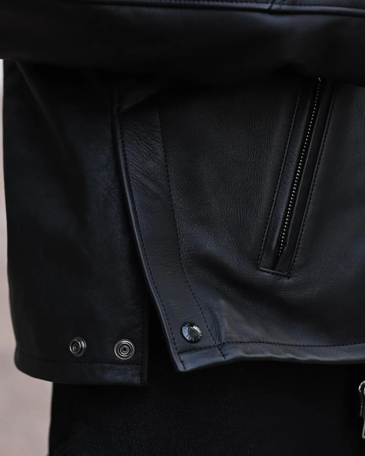 COOTIE PRODUCTIONS® / Leather Policeman Jacket (CTE-25A225)