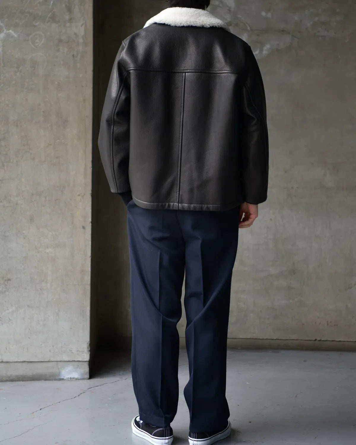 WACKO MARIA / LEATHER BOA JACKET (25FW-WMO-BL01)