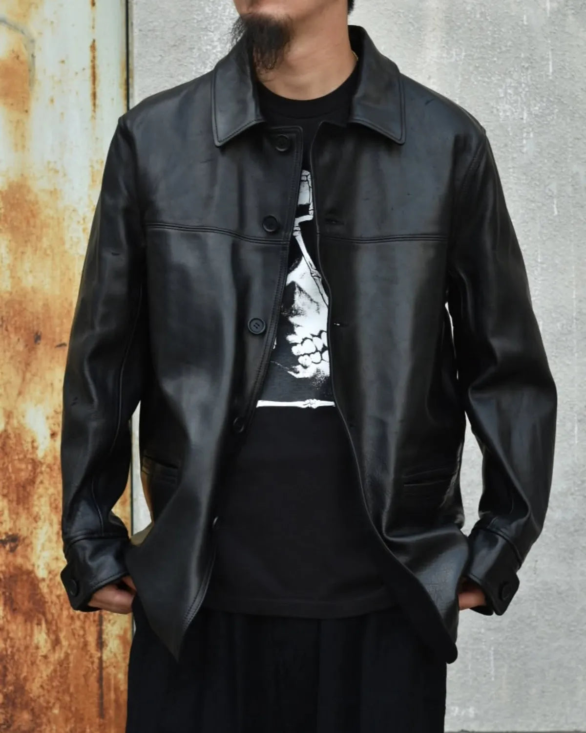 MASSES × Y's / LEATHER CAR COAT Ys (1259027014)