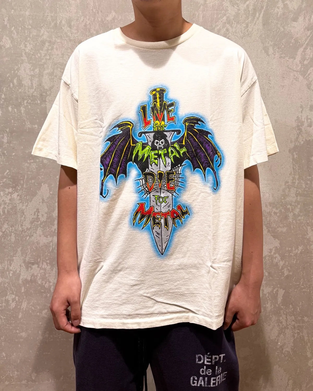 GALLERY DEPT. / LIVE FOR METAL TEE (LFM-10287)