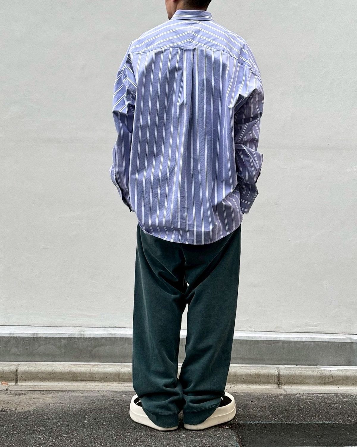 Maison MIHARA YASUHIRO in・stru(men-tal). / Cotton High Density Stripe Long-sleeve Shirt (I16SH111)