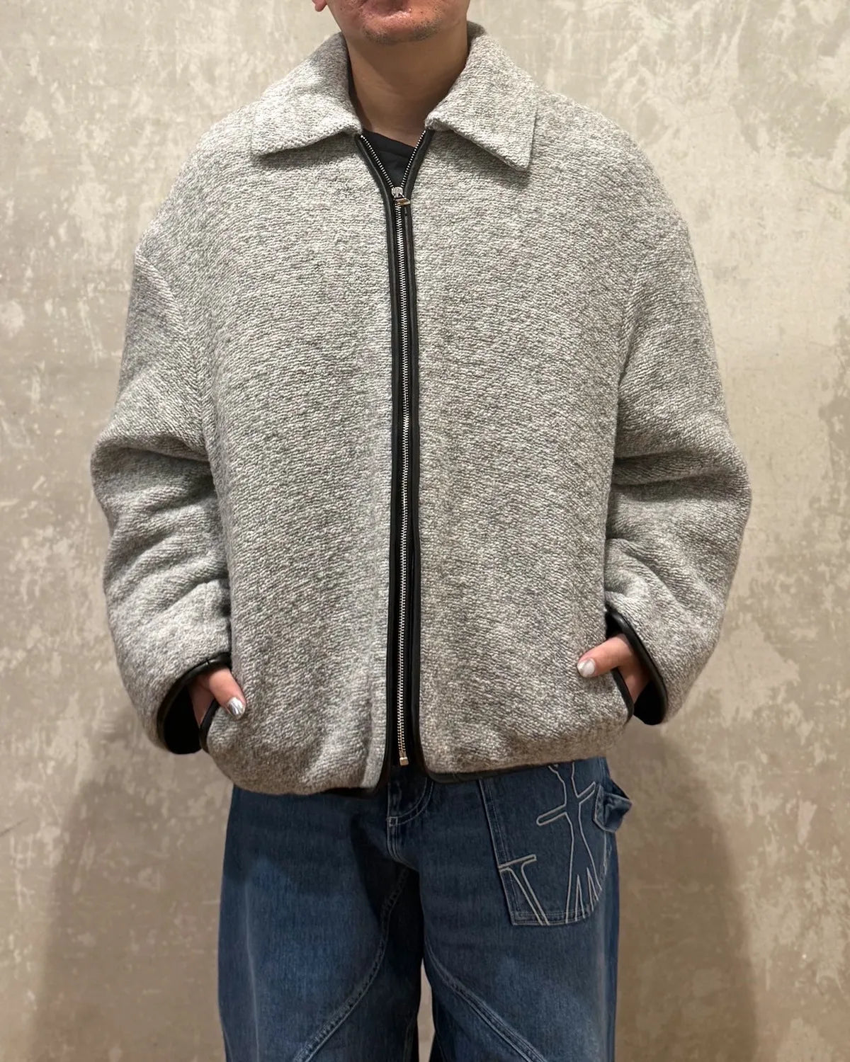 JW ANDERSON / CONTRAST TRIM CASUAL JACKET (596-50012001)