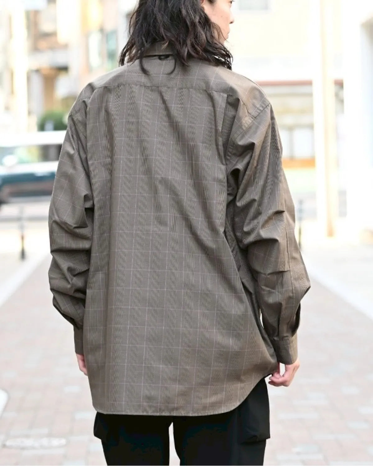 DAIWA PIER39 / TECH REGULAR COLLAR SHIRT L/S GLEN CHECK (BE-82025W)