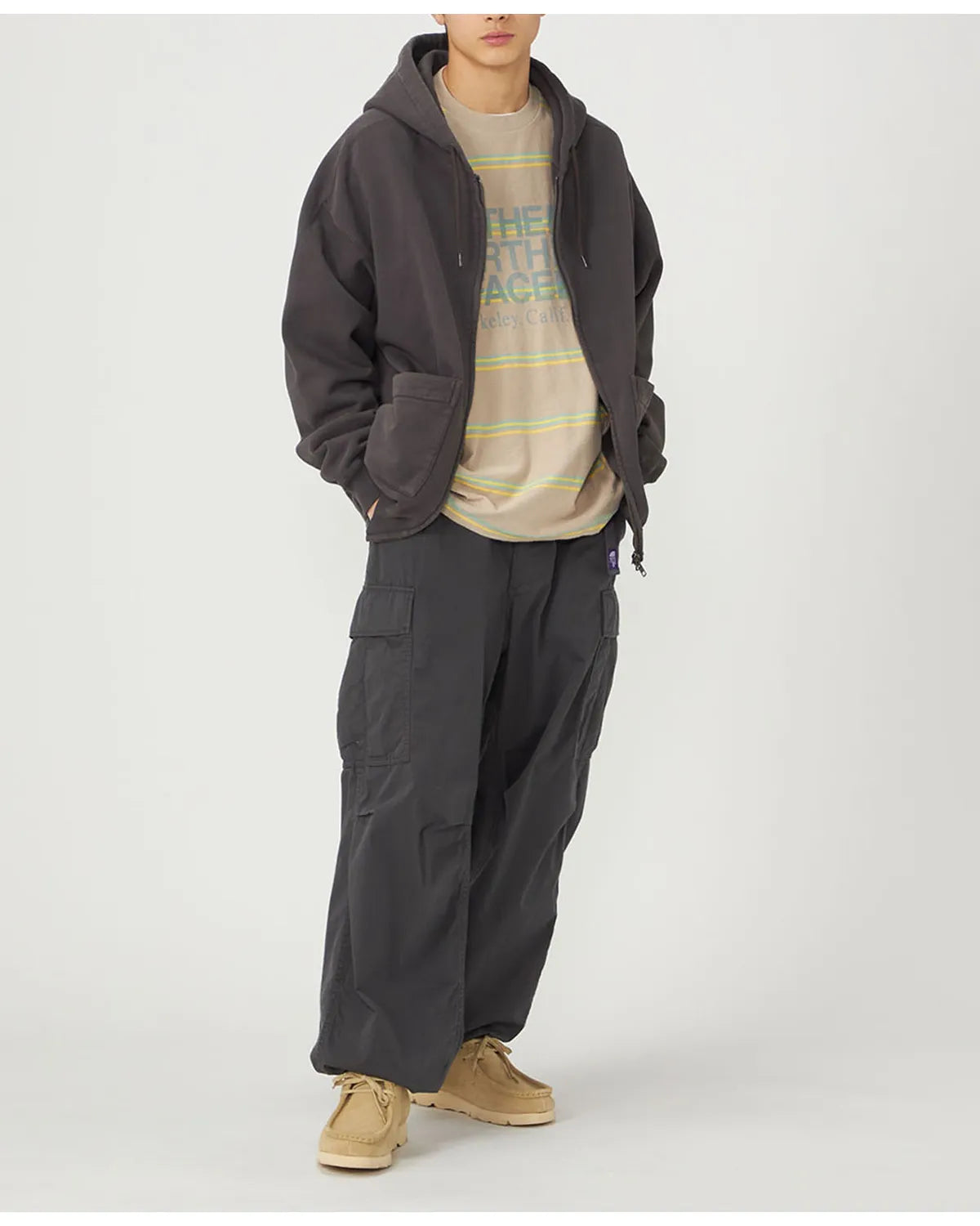 THE NORTH FACE PURPLE LABEL / Garment Dyed Field Zip Up Hoodie (N26FH057)