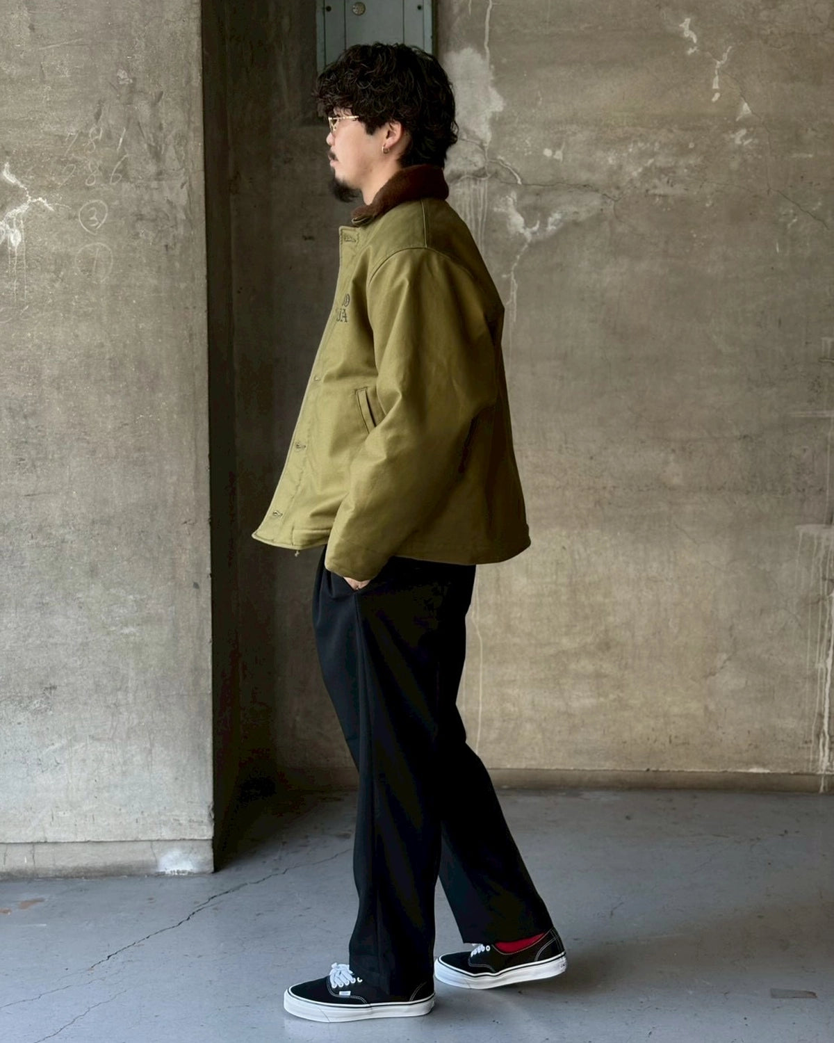 WACKO MARIA / ALPACA BOA N-1 DECK JACKET (25FW-WMO-ML07)