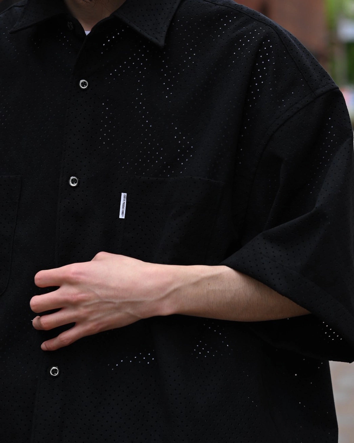 COOTIE PRODUCTIONS® / Punching Faux Suede Work S/S Shirt (CTE-25S412)