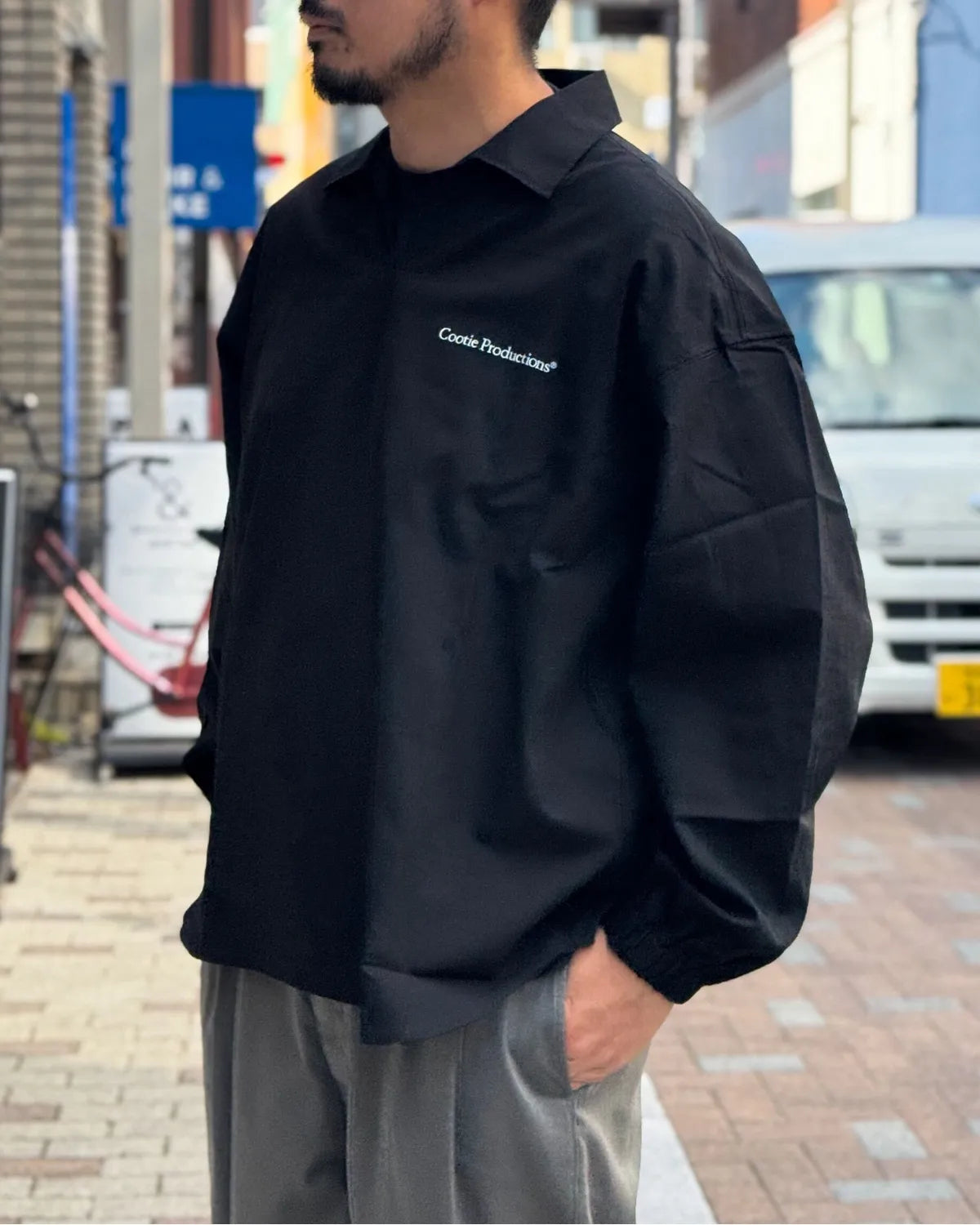 COOTIE PRODUCTIONS / Cotton Gabardine L/S Skipper Shirt (CTE-26S422)