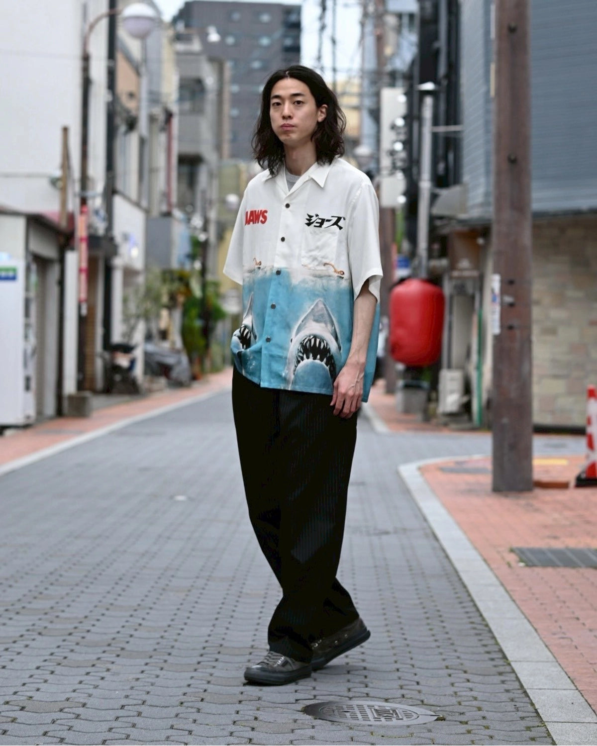 WACKO MARIA × JAWS / S/S HAWAIIAN SHIRT (JAWS-WM-HI01)