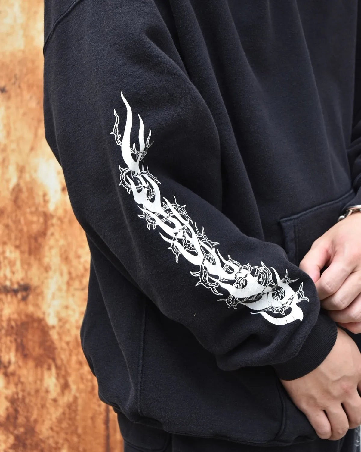 ANTIDOTE BUYERS CLUB / Fade Wash Sweat Parka -Skull & Jesus- (ABCAW25CT11)