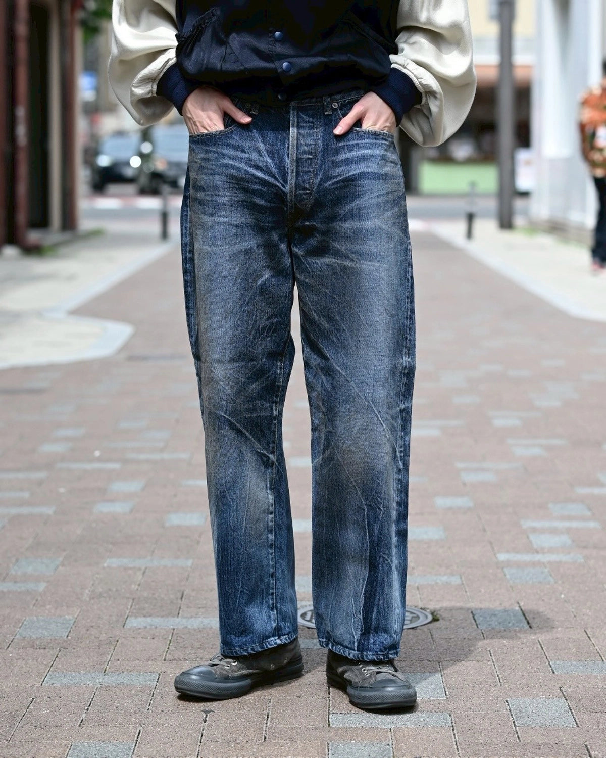 refomed / RIGHT HANDED DENIM PANTS "USED-2" (REPT-027U2)