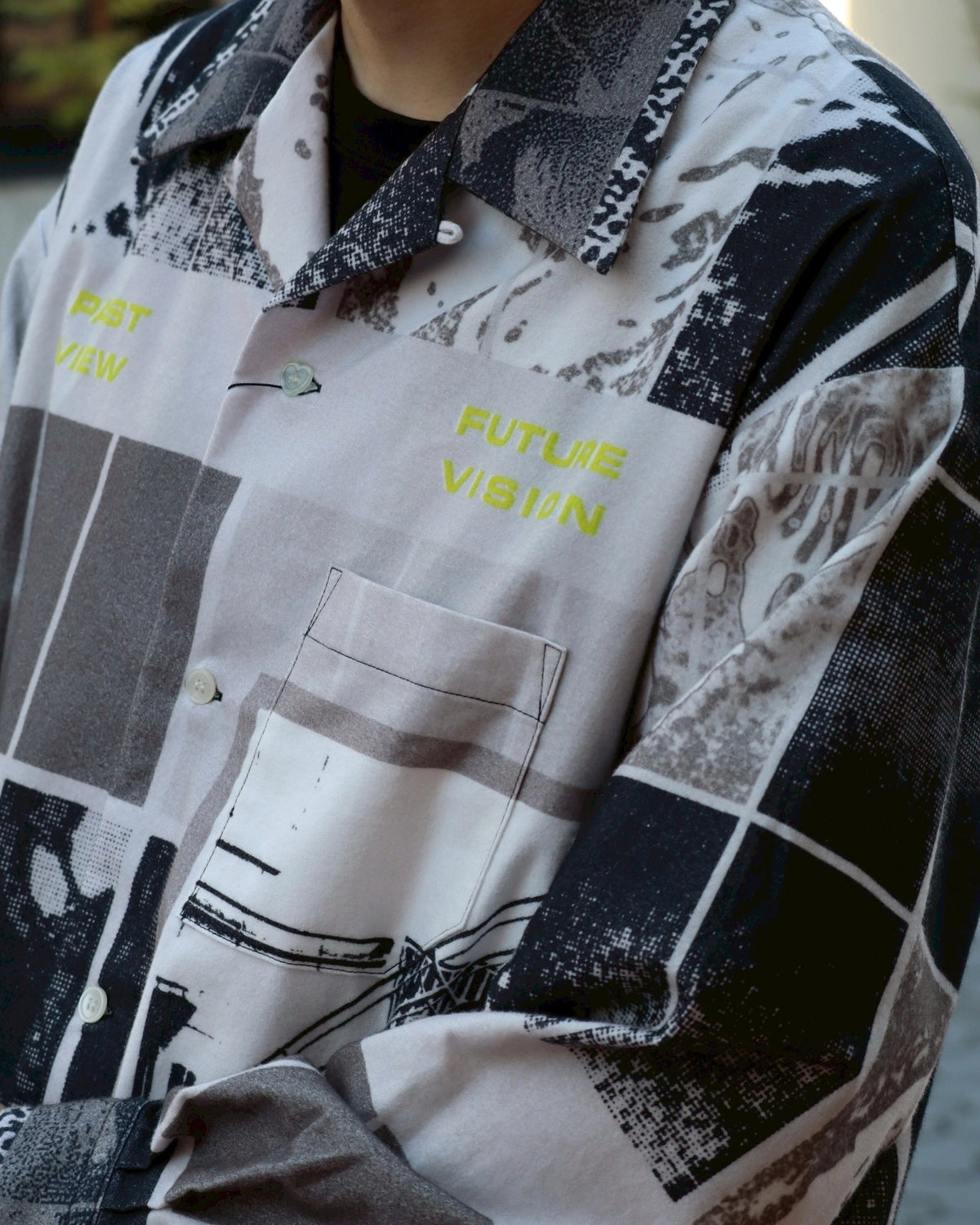 PHINGERIN / FLANNEL OPEN COLLAR SHIRT AGENT (PD-252-ST-041)