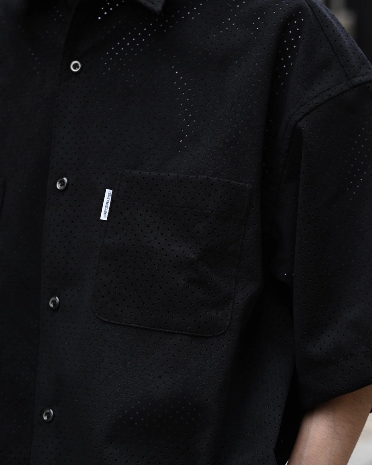 COOTIE PRODUCTIONS® / Punching Faux Suede Work S/S Shirt (CTE-25S412)