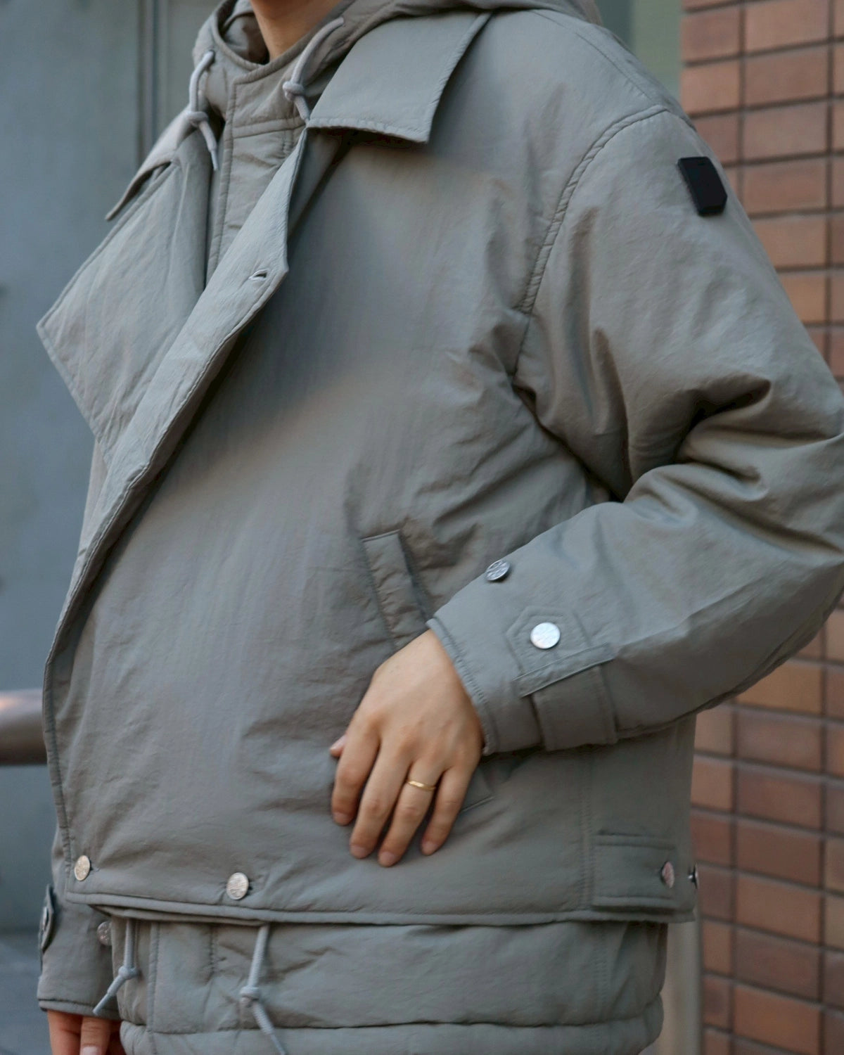 PHINGERIN / DOUBLE CUSHY HOODED JACKET (PD-252-JK-011)