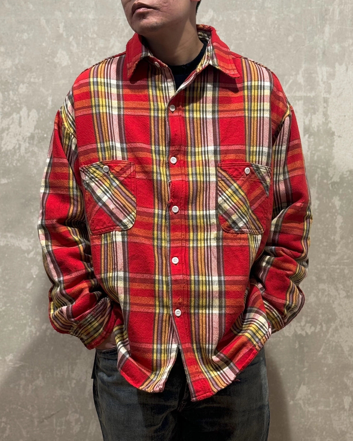 ©︎SAINT Mxxxxxx / FLANNEL SHIRT / CHECK (SM-HR1-0000-042)