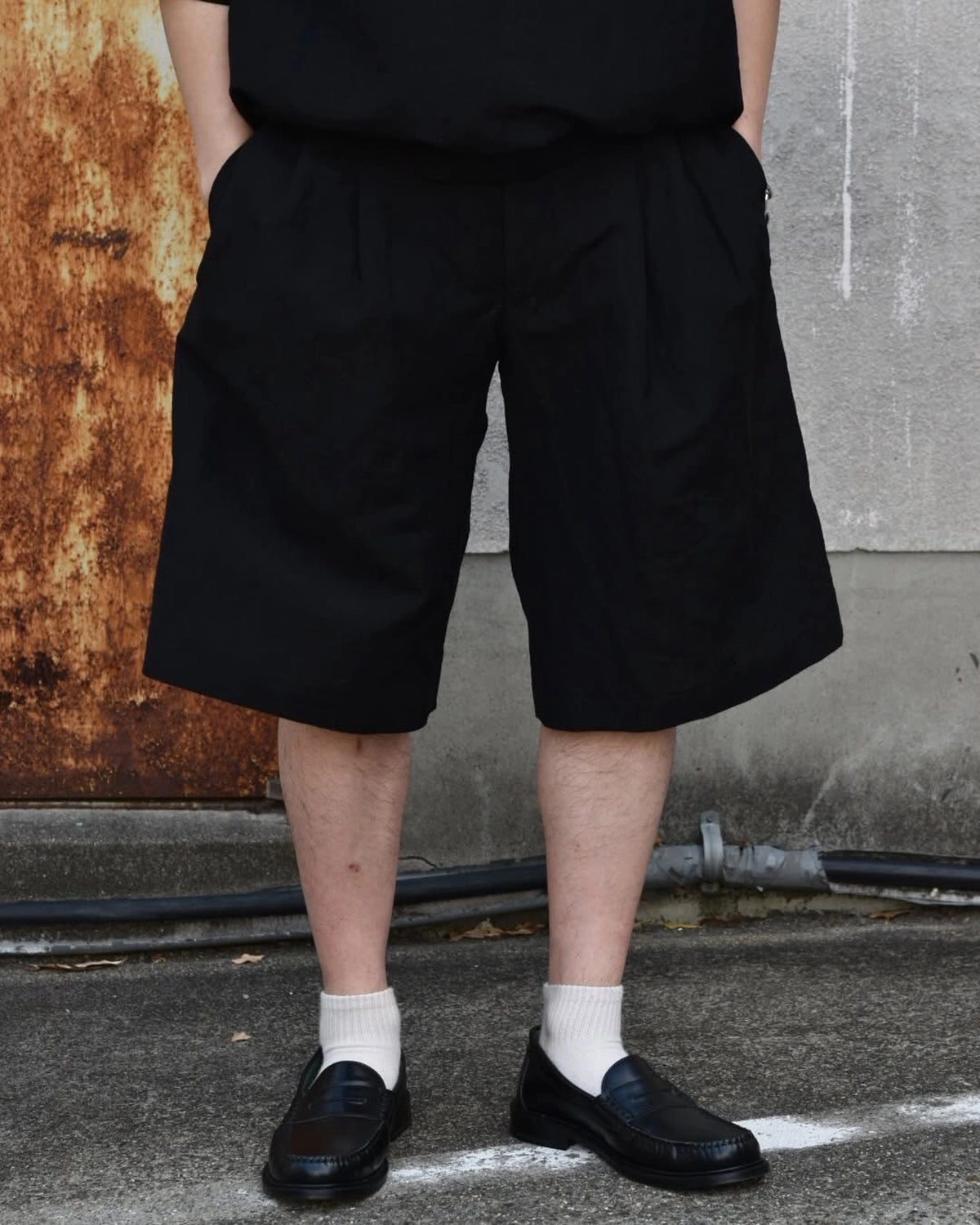 N.HOOLYWOOD COMPILE / TUCKED HALF PANTS (2251-PT50-001)