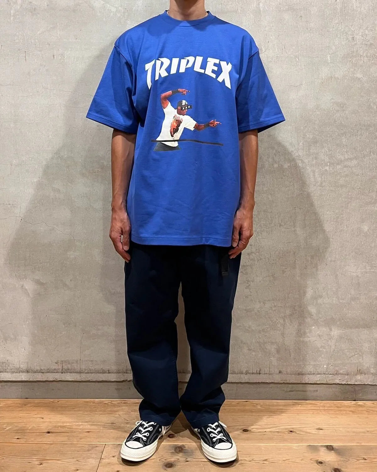 GOD SELECTION XXX / TRIPLEX Arch Logo Player Photo Tee (GX-S26-ST-18)