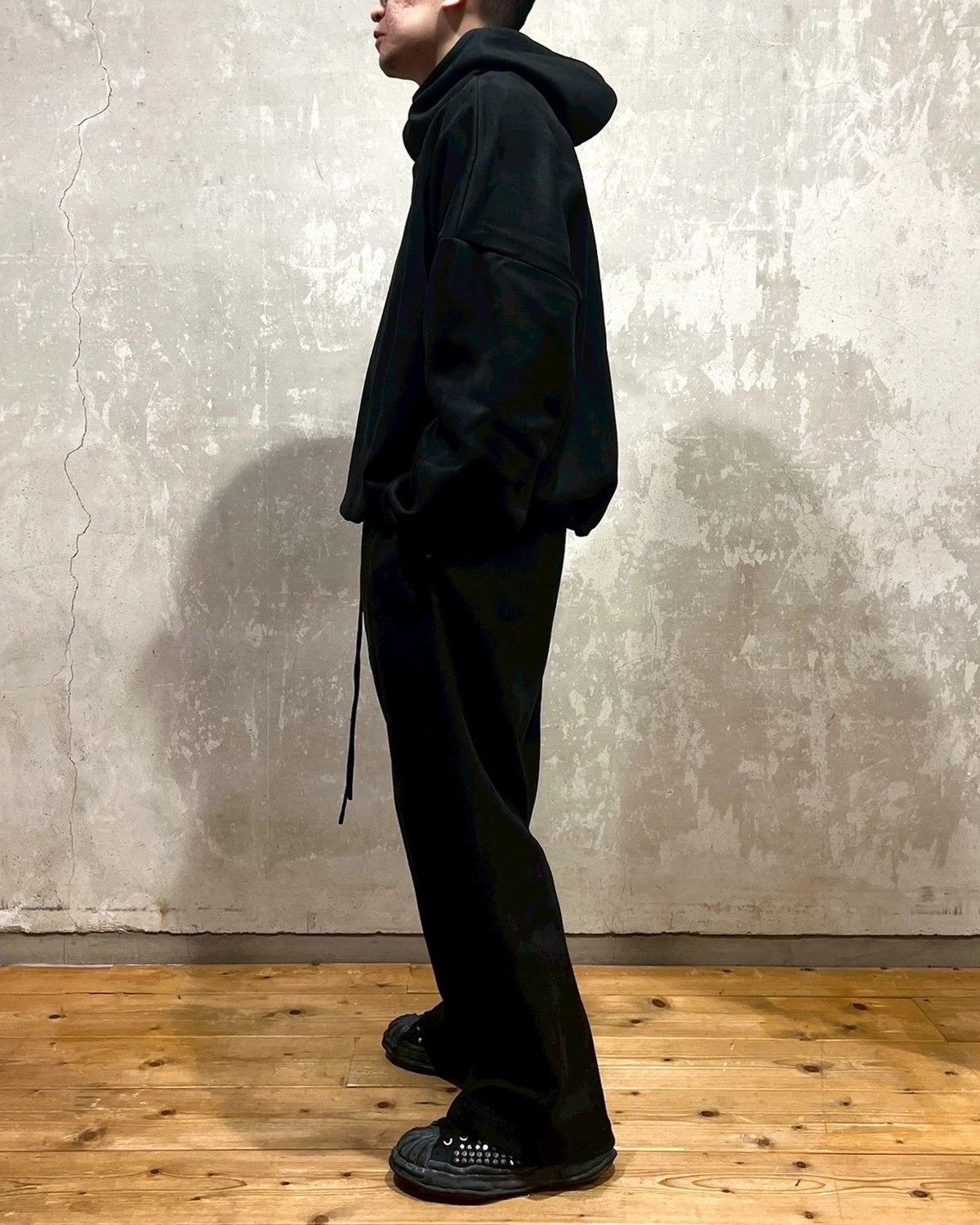 ESSENTIALS / Suede Fleece Modern Hoodie (192HO256941F)